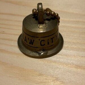 Vintage Mid-Century Mackinaw City Brass Souvenir Bell